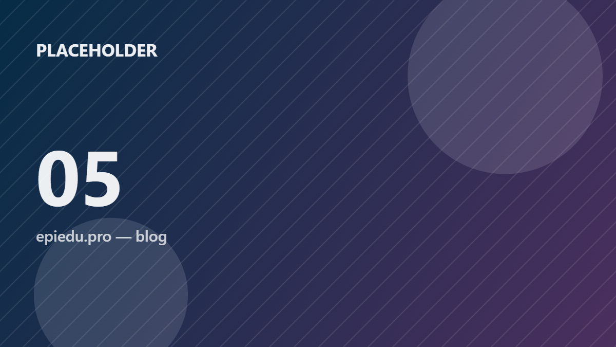 Placeholder 05 — sample title of moderate length for testing