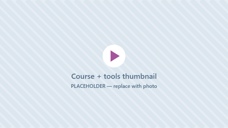 Pinopressure online course with the professional tool set